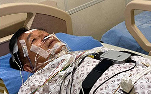 陳水扁近況曝光!全身纏滿電線 嘆:這樣已經第N次