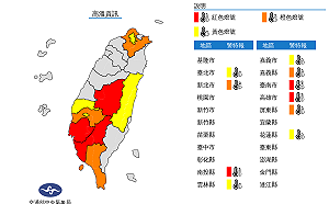 快訊》高雄內門熱飆39.8度!今年首次3縣市高溫紅色警示