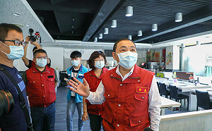 新北嚴格落實防疫稽查   侯友宜率隊察訪店家