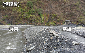 防疫不忘兼顧高屏用水 高市水利局夷平濁口溪土堤