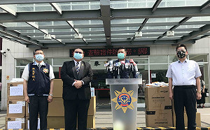 警民齊抗疫    新北議員張志豪募捐防護衣口罩助刑警