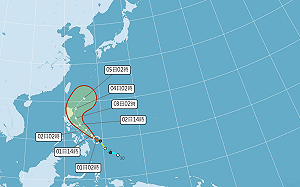 輕颱彩雲飛不到台灣 鋒面北移西半部仍有短暫雨