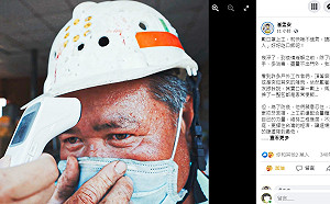 高屏戶外工作者可隔2公尺脫罩用餐 網感動不用躲了