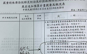 簡訊實聯制編8億元預算遭賴士葆質疑「趁火打劫」 NCC：維運成本