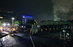 8小時架好「護國神山群」篩檢站 林智堅:國軍來了 大家心也安了