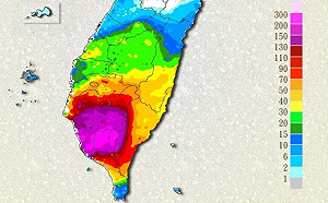 南高屏防大豪雨 屏東累積雨量達293毫米