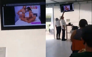 AV疫苗這裡實現？哥斯大黎加接種站突播「女女成人片」畫面流出