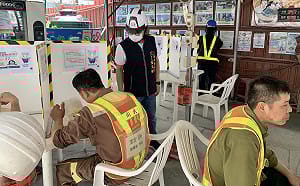 中市工地防疫不馬虎 都發局長黃文彬：安全用餐一起挺過疫情