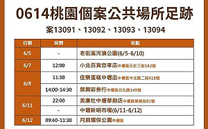 桃園今＋10中壢佔8成  足跡遍公園.賣場.蛋糕店.彩券行和傳統市場