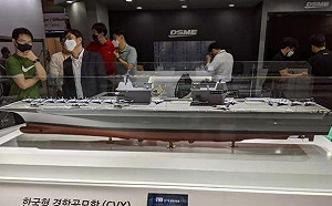 才公開「雙艦島」航母模型 南韓造艦商遭駭客入侵攻擊