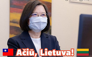 Ačiū, Lietuva! 蔡英文：繼續和所有共享民主價值理念夥伴互相扶持