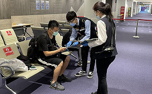 入境全面普篩第1天！今日超過百位旅客篩檢後直接往檢疫所