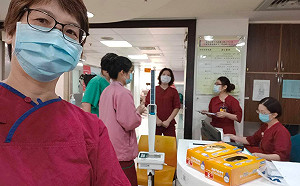 歸功林勝東嗆聲 蔡壁如 ：來和平醫院快篩的人變多了