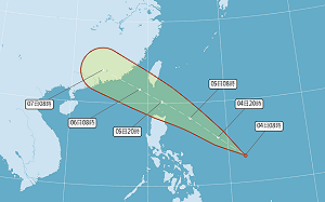 「烟花」颱風最快明形成 接近鵝鑾鼻海域有機會發海上警報