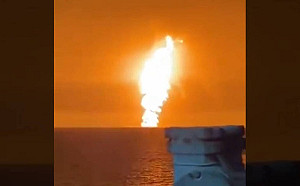 疑泥火山爆發！歐亞交界「裏海」驚見巨大火球噴發、火柱衝天