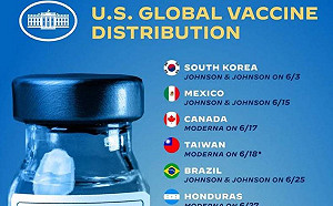 美國捐贈疫苗國家「秀台灣國旗」 貼文突遭默默刪除