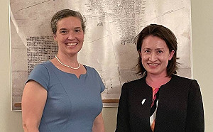 新任AIT處長孫曉雅會晤蕭美琴 談擴展美台關係動能