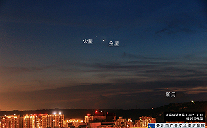 戰神與愛神的相遇！「火星合金星」今天傍晚登場