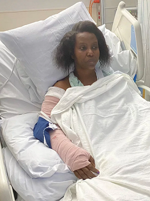 海地第一夫人向醫護致謝 首度公開病床上影像