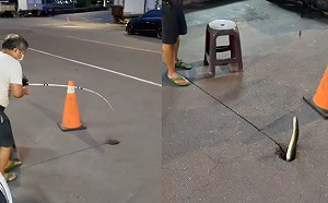 天才老釣手！瑞芳人馬路釣鰻魚 一晚40隻白鰻上鈎掀熱議