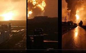 禍不單行!暴雨洪水倒灌 河南鋁廠驚爆「蕈狀雲」宛若原子彈