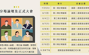邁向國家語言新時代  國家語言發展會議起跑 邀全民參與線上論壇
