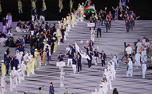 東奧開幕式 盧彥勳郭婞淳登NHK首頁照片