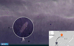 最新衛星圖像!「伊麗莎白女王號」航空母艦打擊群29日通過南沙群島北上