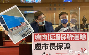 生鮮豬肉滿街跑 中市議員林祈烽、施志昌大批「驚死郎」