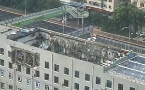 (影) 豆腐渣工程又來了! 哈爾濱辦公大樓塌陷 9死傷 2人仍救援中