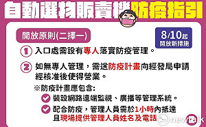 台南選物販賣機有條件開放營業 黃偉哲籲業者消費者遵防疫規範