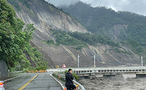 盧碧豪雨南台灣受災！公路總局：高雄市4處道路封閉、1處單線雙向通行