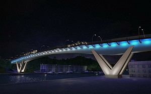 橋斷3年!南方澳跨港大橋通車重生 「鯖魚意象」成新地標