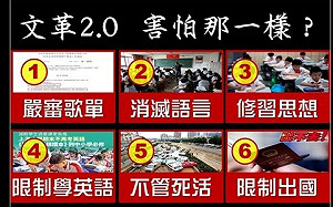 列中國文革2.0版九大項  只是堵藍嘆竟還有兩成台灣人想當中國人