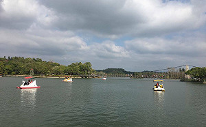 遊湖賞美景！七夕情人節穿情侶裝遊台南虎頭埤：門票買一送一