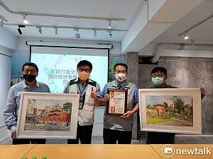 議員服務處變身藝廊 蔡旺詮結合畫展善款捐助家扶急難金