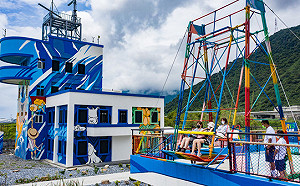 宜蘭網美景點！漢本海洋驛站  面向大海盪鞦韆超療癒