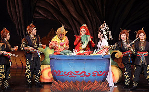 新北兒藝節線上和「風神寶寶」跳怪獸舞