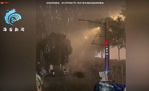 (影) 暴雨畫面太瘋狂！杭州22分鐘降水量就達60.7毫米 直逼鄭州強度
