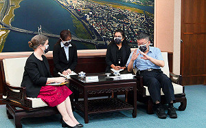 市長柯文哲與AIT新處長孫曉雅會面：雙邊夥伴關係會更扎實而緊密