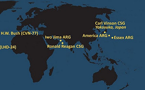 第一島鏈加強線！1航艦＋2兩棲攻擊艦 美軍「高密度」部署西太平洋