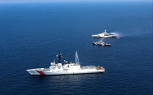 美菲海防聯合演習 「穆洛號」秀小型無人機偵搜系統