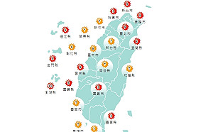 北北桃高溫36度紫外線過量 午後山區.中南部防大雷雨