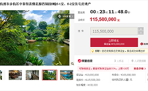 杭州「史上最貴法拍房」開賣了！ 40分鐘湧入3.6萬人觀看 只有1人登記