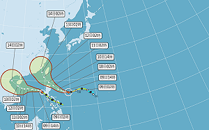 「璨樹」接近最強等級強烈颱風！花東發高溫警報