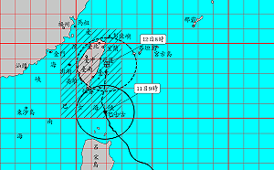 燦樹颱風暴風圈觸陸!氣象局:降雨集中於今下半天至週一清晨