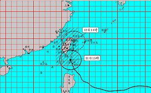 燦樹颱風來襲   氣象局:本島19縣市陸警!越晚風雨越大