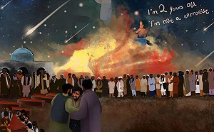 展示「兩歲恐怖份子的葬禮」漫畫 趙立堅痛批：美國發動戰爭屠殺無辜平民