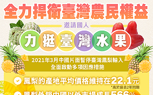 自己的水果自己吃! 陳吉仲籲全民「一起用新台幣力挺台灣釋迦和蓮霧」