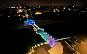白天看飛機 晚上賞超炫燈景!桃園「航心橋」預計10月開放